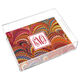 Flame Italian Marble Lucite Tray Image 2 of 3